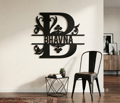 New metal monogram letters