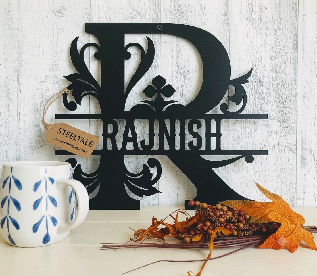 New metal monogram letters